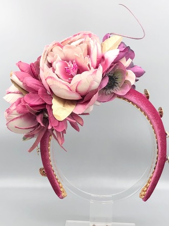 Pink Flower Headband 
