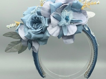 For Sale: Blue Flower Crown 