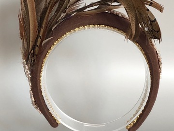 For Sale: Brown Feathers Headband 