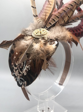 Brown Feathers Headpiece 