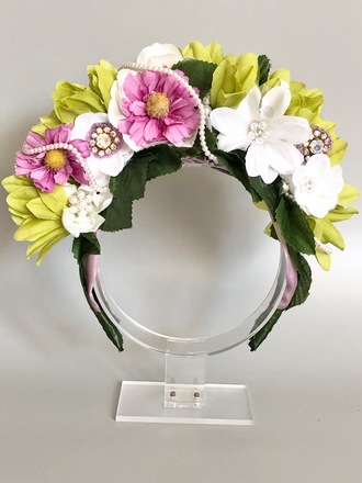 Green Flower Crown 