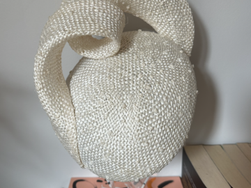 For Sale: Allport Millinery Ivory Straw Pillbox