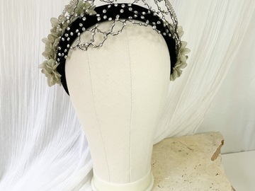 For Sale: Black Rhinestone Millinery