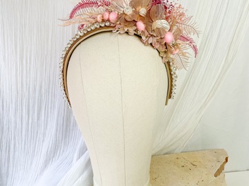 For Sale: Pink Fern and Pearl Millinery