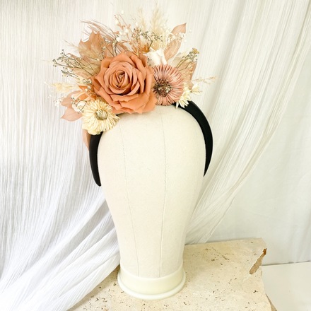Dusty Rose Floral Millinery 