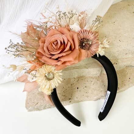 Dusty Rose Floral Millinery 