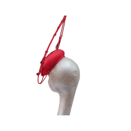Blossom Red Cocktail Headpiece