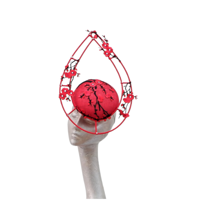 Blossom Red Cocktail Headpiece