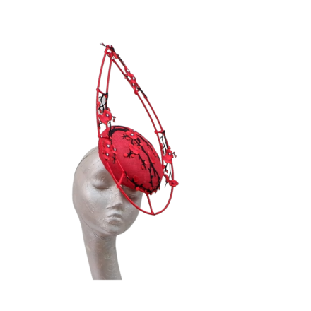 Blossom Red Cocktail Headpiece