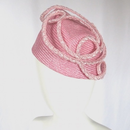 Pink Swirl Percher Hat