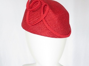 For Sale: Swirl Two Red Percher Hat