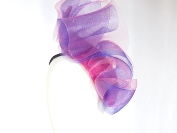 For Sale: Purple and Pink Crinoline Headpiece