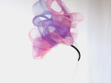 For Sale: Purple and Pink Crinoline Headpiece