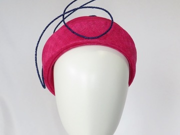 For Sale: Hot Pink Sinamay Headband Headpiece