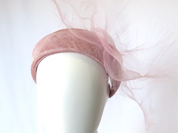 For Sale: Dusty Pink Sinamay Headband Headpiece