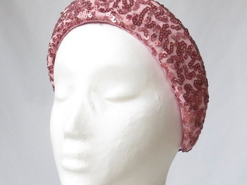For Sale: Pink Lemonade - Pink Sequinned Headband Headpiece