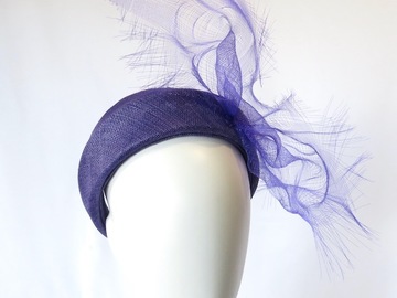 For Sale: Purple Sinamay Headband Headpiece