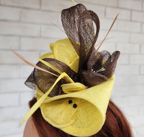 Flower Sinamay Spring Racing/Wedding Fascinator Headpiece