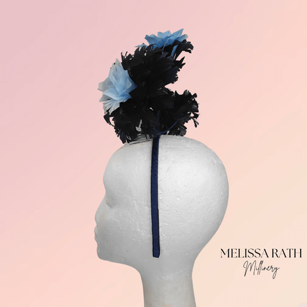 Blue Feathered Headpiece