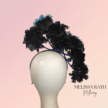 Blue Feathered Headpiece