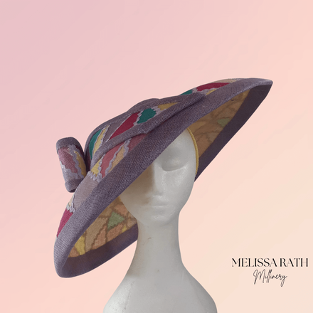 Patchwork Wide Brimmed Hat