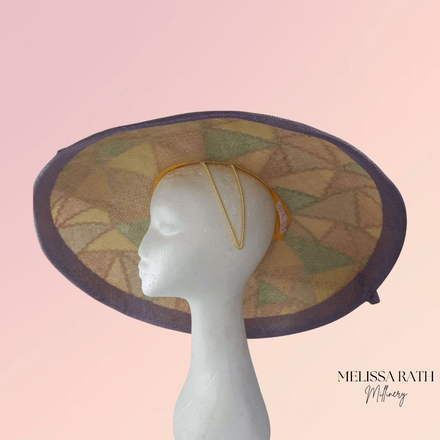 Patchwork Wide Brimmed Hat