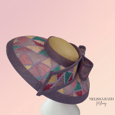 Patchwork Wide Brimmed Hat