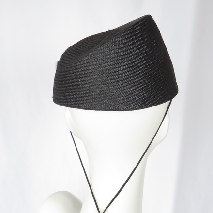 Black and White Swirl Percher Hat