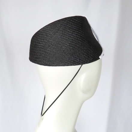Black and White Swirl Percher Hat