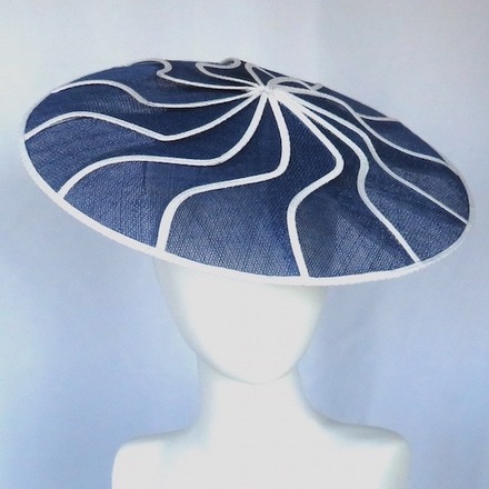 Royal Blue & White Geometric Brim