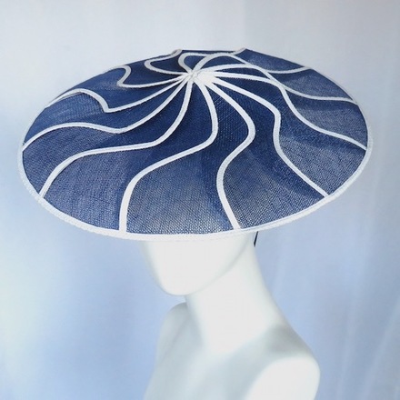 Royal Blue & White Geometric Brim