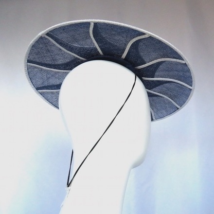 Royal Blue & White Geometric Brim