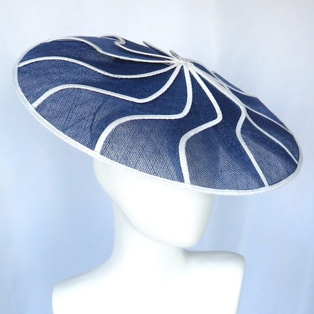 Royal Blue & White Geometric Brim