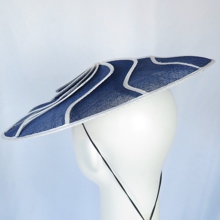 Royal Blue & White Geometric Brim