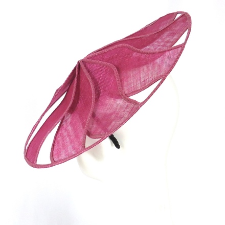 Magenta Pink Geometric Brim