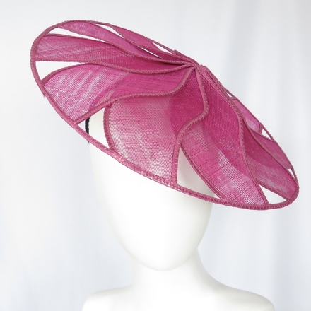 Magenta Pink Geometric Brim