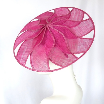 Magenta Pink Geometric Brim