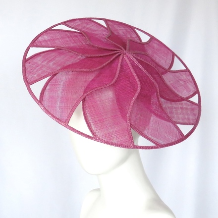 Magenta Pink Geometric Brim