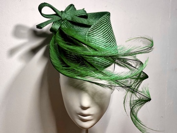 For Sale: Millinery Jill stunning green feather trim