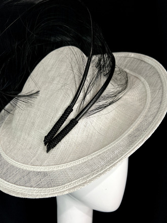 White Tilt Hat