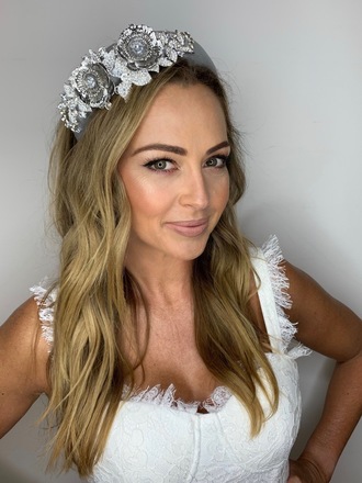 Sparkle my Darling Headband in silver 