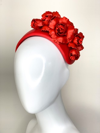 **SALE** Bouquet Bandeau in Red 