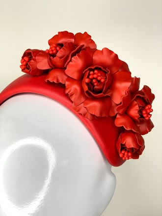 **SALE** Bouquet Bandeau in Red 