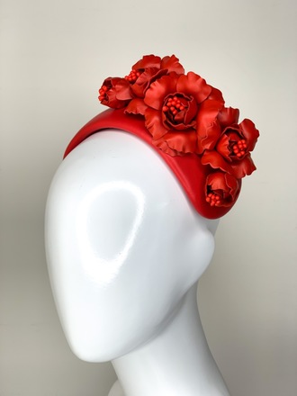 **SALE** Bouquet Bandeau in Red 