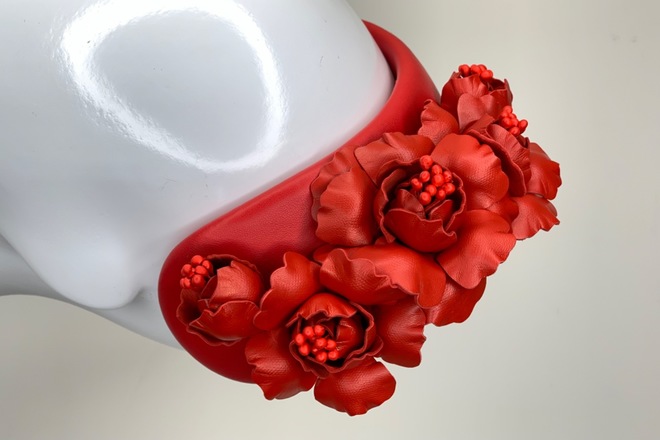 **SALE** Bouquet Bandeau in Red 