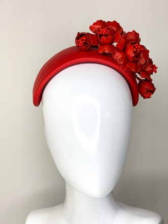 **SALE** Bouquet Bandeau in Red 