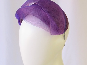 For Sale: Purple Crinoline Headband Headpiece