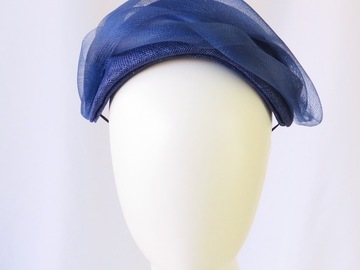 For Sale: Royal Blue Crinoline Headband Headpiece