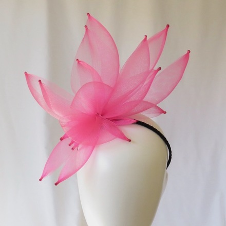 Pink Crinoline Petals Headband Headpiece
