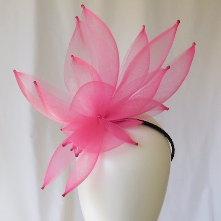 Pink Crinoline Petals Headband Headpiece